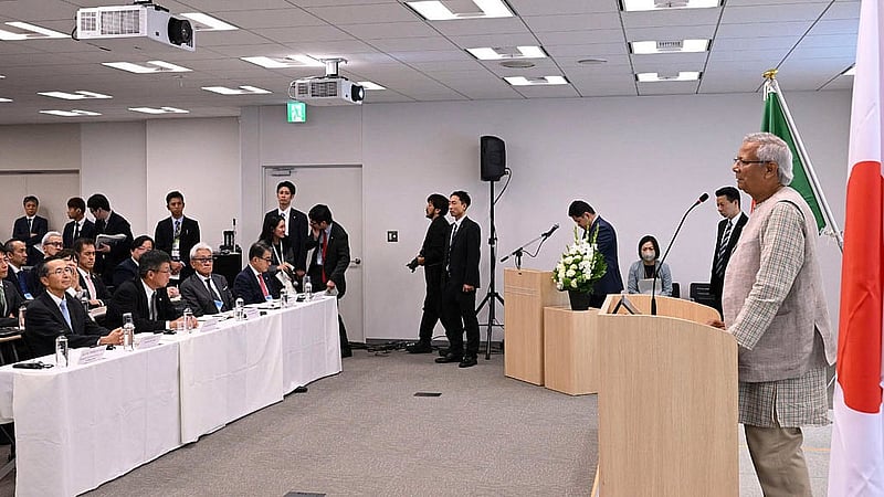 Chief Advisor Muhammad Yunus attends the Bangladesh Business Seminar in Tokyo on Friday, May 30, 2025. Photo: PID