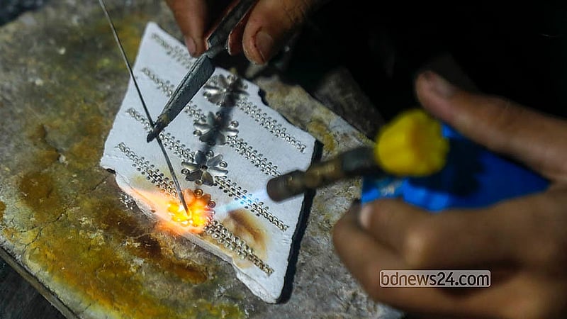 Jewellery is made from almost all metals in Bhakurta, including gold, silver, copper, and brass. Photo: Abdullah Al Momin