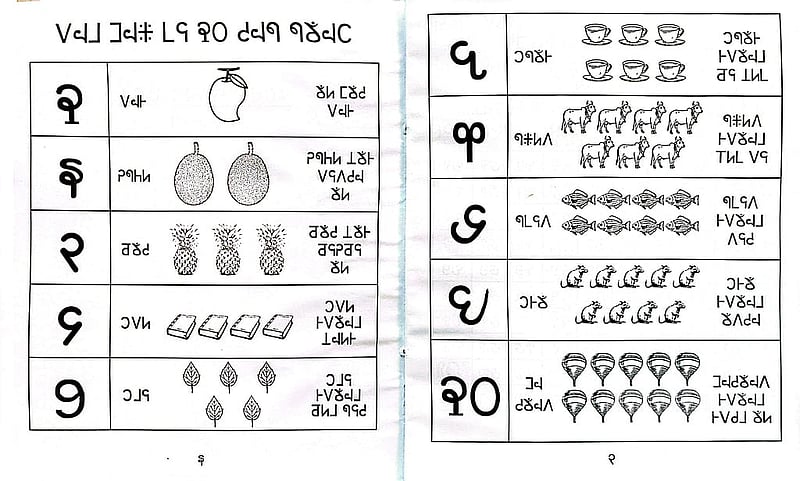 A mathematics textbook written in the Mro language, produced through community funding.