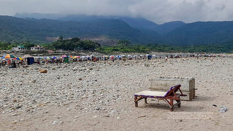 Stones have been taken from Sada Pathar in Sylhet’s Bholaganj, marring the location’s natural beauty. The number of visitors to the site has since declined. Photo: Bappa Maitra