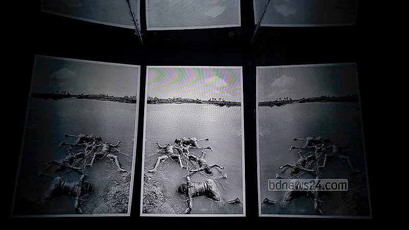 Renowned Indian photojournalist Raghu Rai's solo exhibition titled 'Rise of a Nation' is under way at the Zainul Gallery in Dhaka University's Faculty of Fine Arts. Photo: Mahmud Zaman Ovi