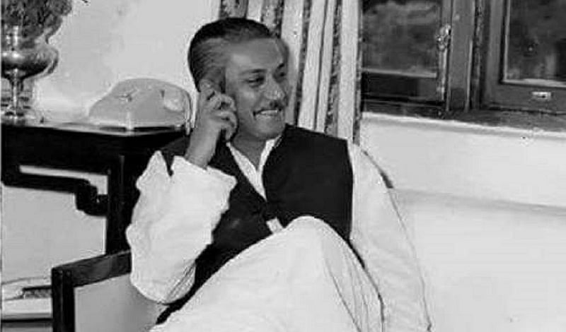 Sheikh Mujibur Rahman, whose leadership helped steer Bangladesh towards independence.