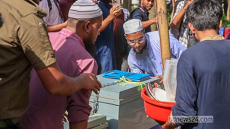 Different items are being removed after illegal structures were demolished in Suhrawardy Udyan on Sunday, Jun 26, 2026.