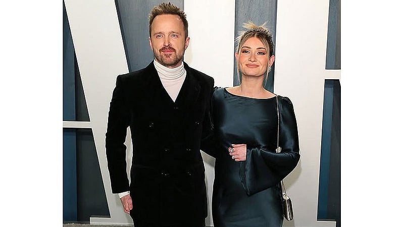 Actor Aaron Paul and his wife, director Lauren Parsekian. Photo: Dolce &amp;amp; Gabbana/ Facebook