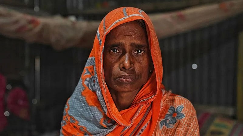 Sonabanu, who was reportedly pushed towards the border at gunpoint last year. Photo: Pritam Roy/BBC