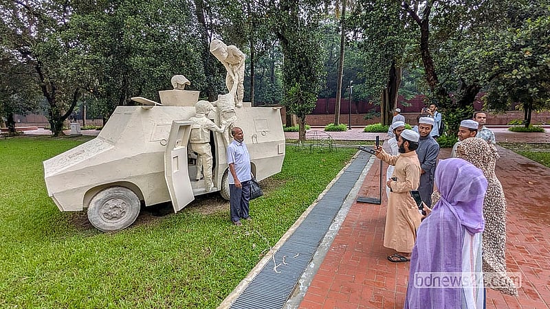 The July Mass Uprising Memorial Museum, built at the residence of ousted premier Sheikh Hasina, is opened to general visitors on Thursday, Aug 6, 2026. Photo: Abdullah Al Momin