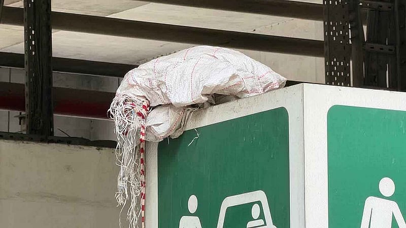 The sack was found beneath Farmgate Metro Rail Station.
