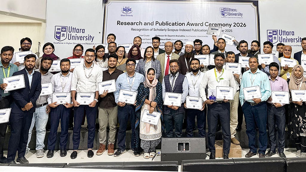 Uttara University honours 82 for research, publications at annual award ceremony