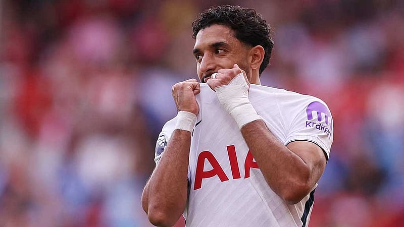 Football - Premier League - Nottingham Forest v Tottenham Hotspur - The City Ground, Nottingham, Britain - September 5, 2026 Tottenham Hotspur's Omar Marmoush reacts after a missed chance REUTERS