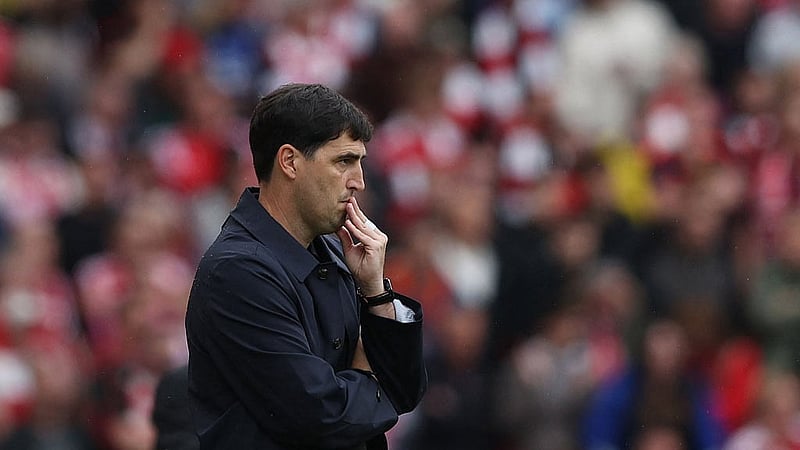 Andoni Iraola is still searching for his first Premier League victory as Liverpool manager after successive 2-2 draws. Photo: Reuters