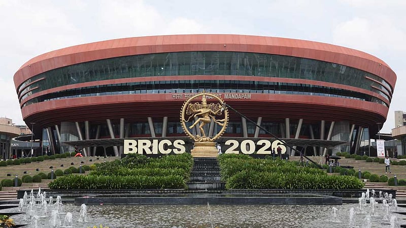 Bharat Mandapam, the venue of the BRICS Summit in New Delhi, India, September 12, 2026. REUTERS