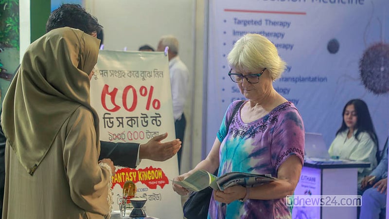 The “13th Asian Tourism Fair” at the International Convention City Bashundhara will offer various discounts for tourists. Photo: Abdullah Al Momin