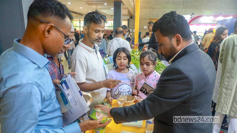 Visitors visit the “13th Asian Tourism Fair” in Dhaka. The fair will continue until Saturday, Sept 19, 2026, at the International Convention City Bashundhara (ICCB). Photo: Abdullah Al Momin
