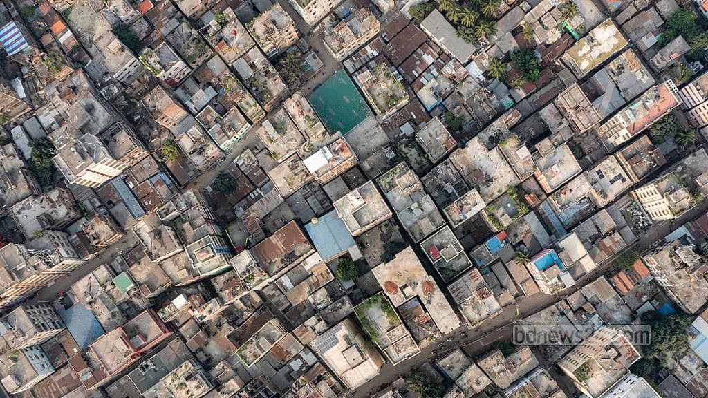 Aerial View of Dhaka