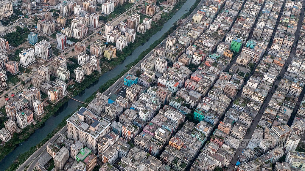 Aerial View of Dhaka