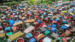 Seized battery-run rickshaws pile up in Shyampur