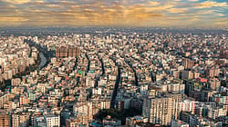 Aerial View of Dhaka