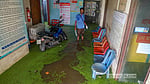 When rainwater floods a power office