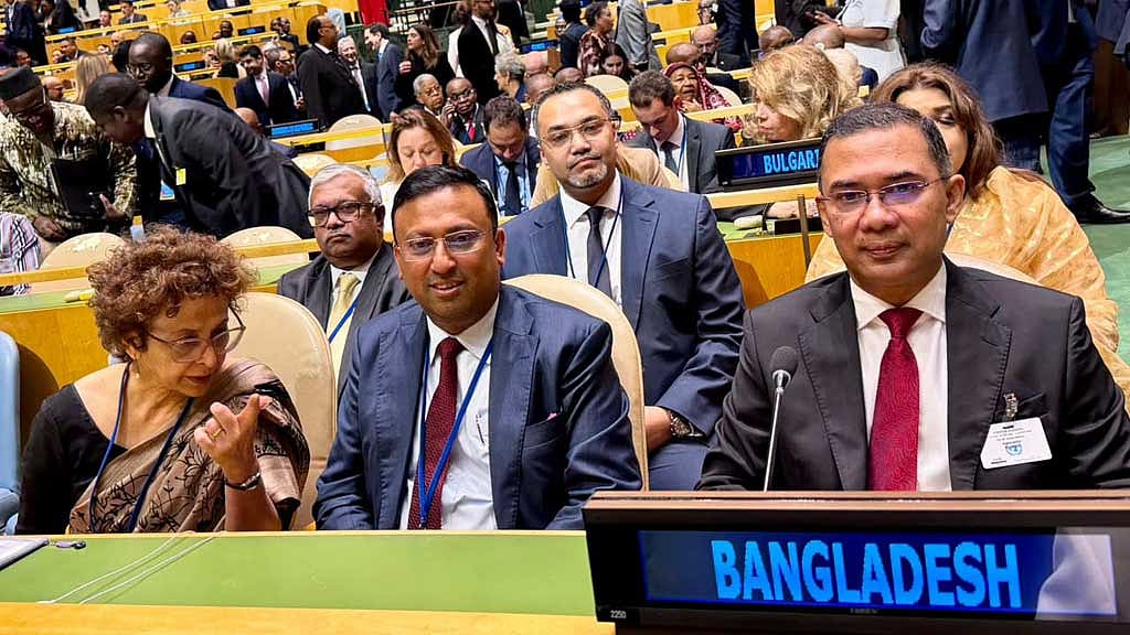 Tarique takes Bangladesh’s seat at UN General Assembly