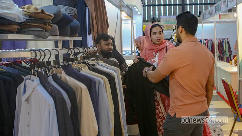A five-day exhibition of Pakistani products began on Tuesday, Sept 22, 2026, at Dhaka’s International Convention City Bashundhara (ICCB).   Photo: Abdullah Al Momin