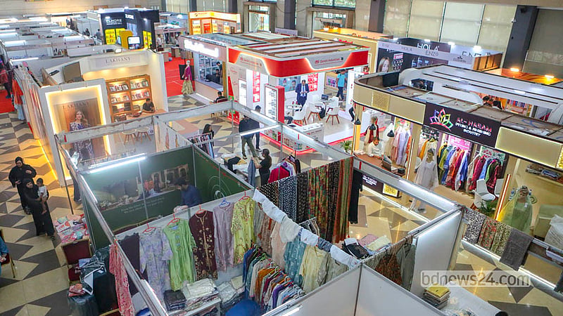 A five-day exhibition of Pakistani products began on Tuesday, Sept 22, 2026, at Dhaka’s International Convention City Bashundhara (ICCB).   Photo: Abdullah Al Momin