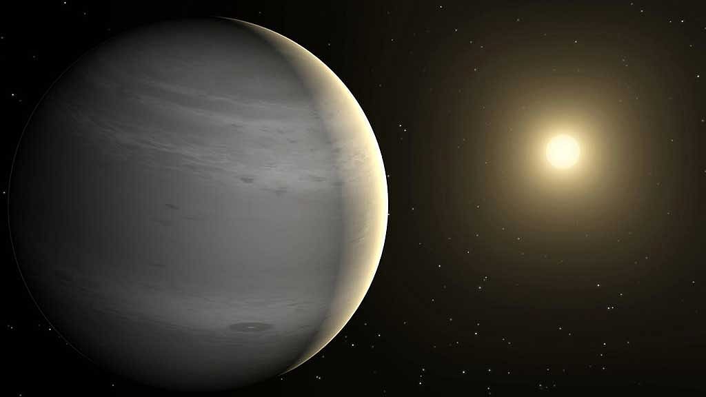 Radio waves from exoplanet hint at possible auroras and powerful magnetic field