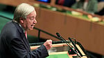 Guterres urges AI curbs, end to wars