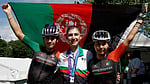 Afghan cyclist who trained in disguise wins silver