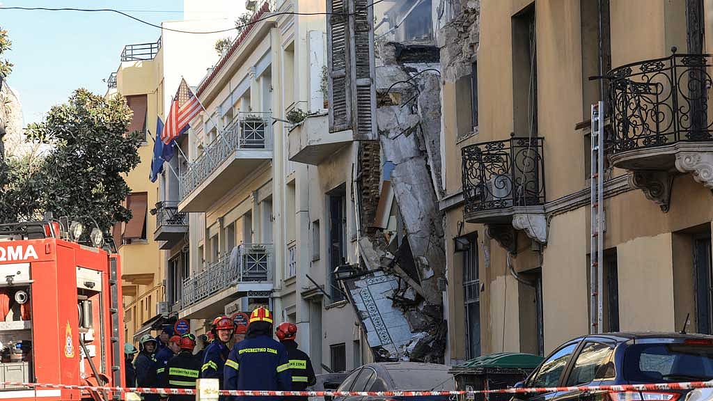 Five missing after explosion fells building in heart of touristic Athens