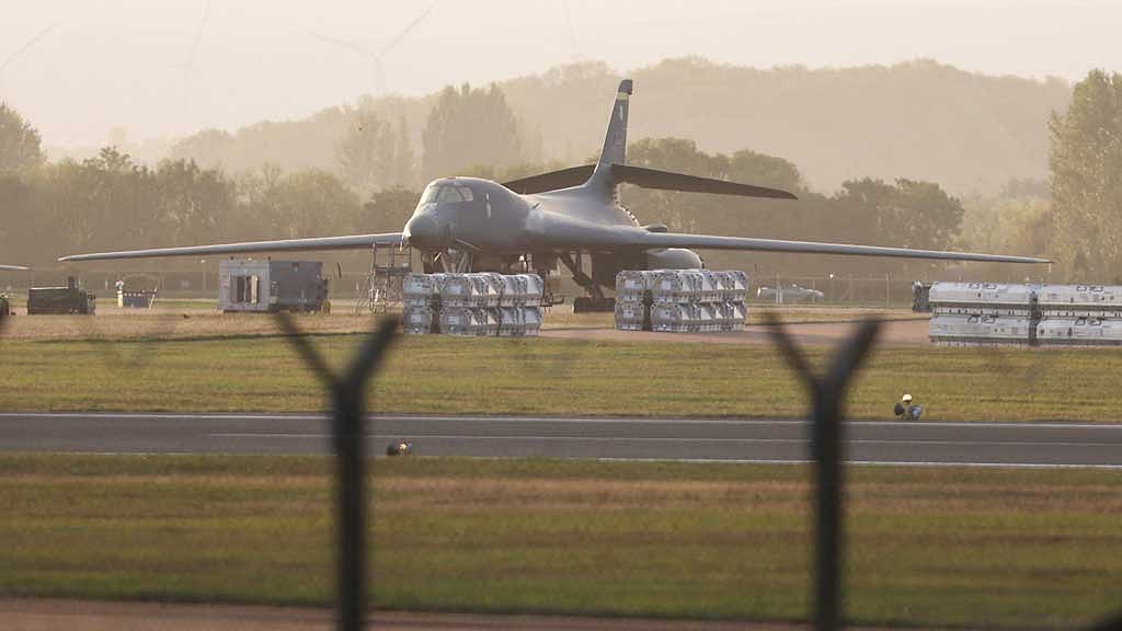 Men arrested in major incident at UK air base used by US