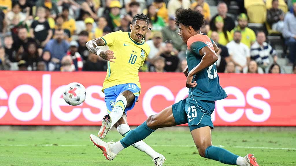 Resurgent Brazil beat Australia 4-2 as muscle issue sidelines Raphinha