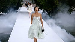 Dior showcases sheer, metallic designs for 2027