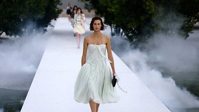 Dior showcases sheer, metallic designs for 2027