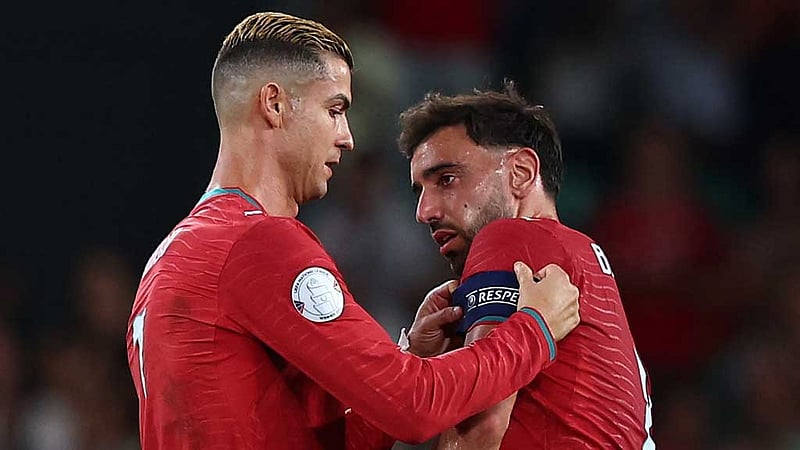 Fernandes rejects talk of Portugal rift after Ronaldo exit