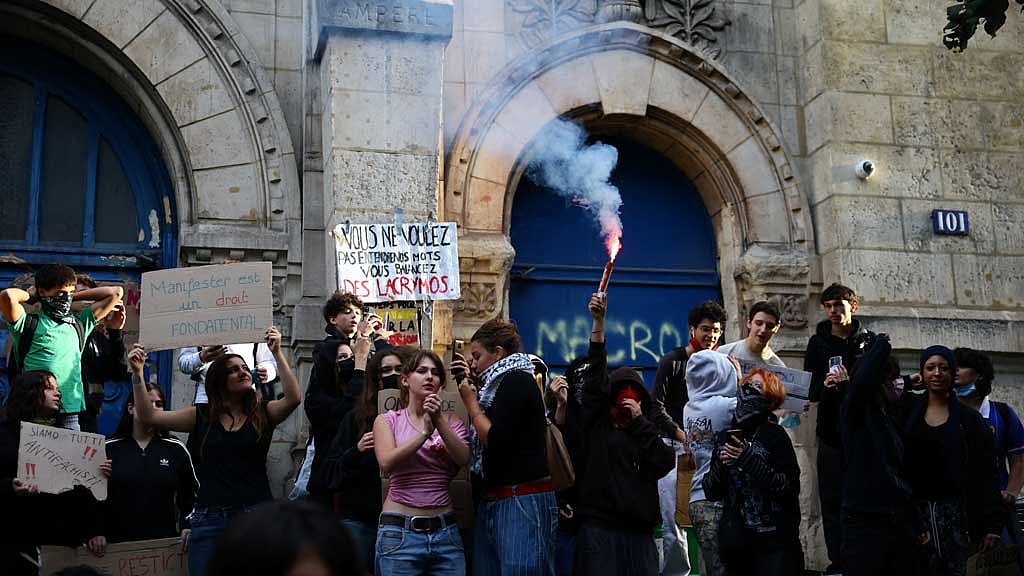 About 400 French schools closed as some student protests turn violent