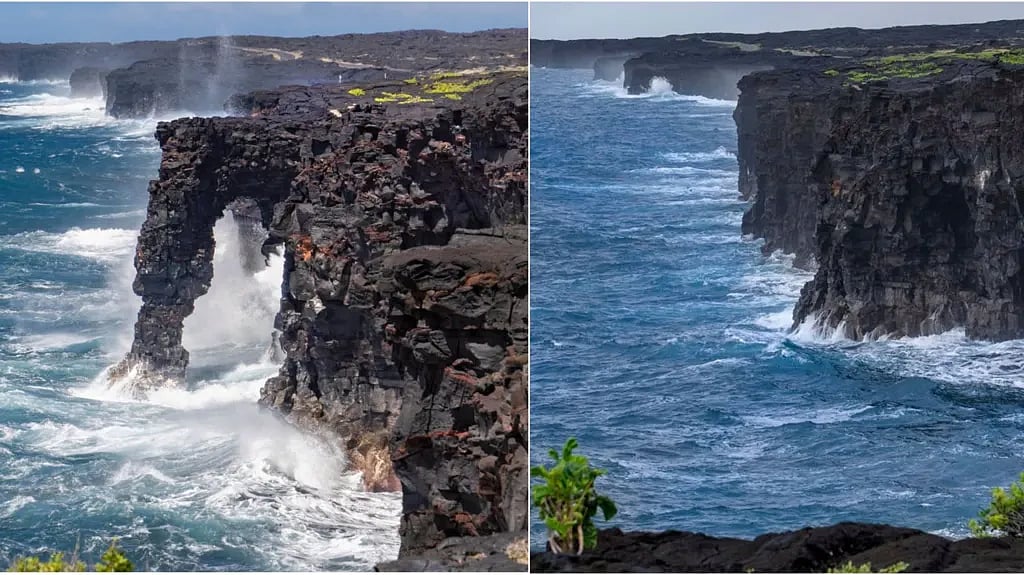 Hawaii’s iconic 550-year-old Holei Sea Arch collapses into the Pacific