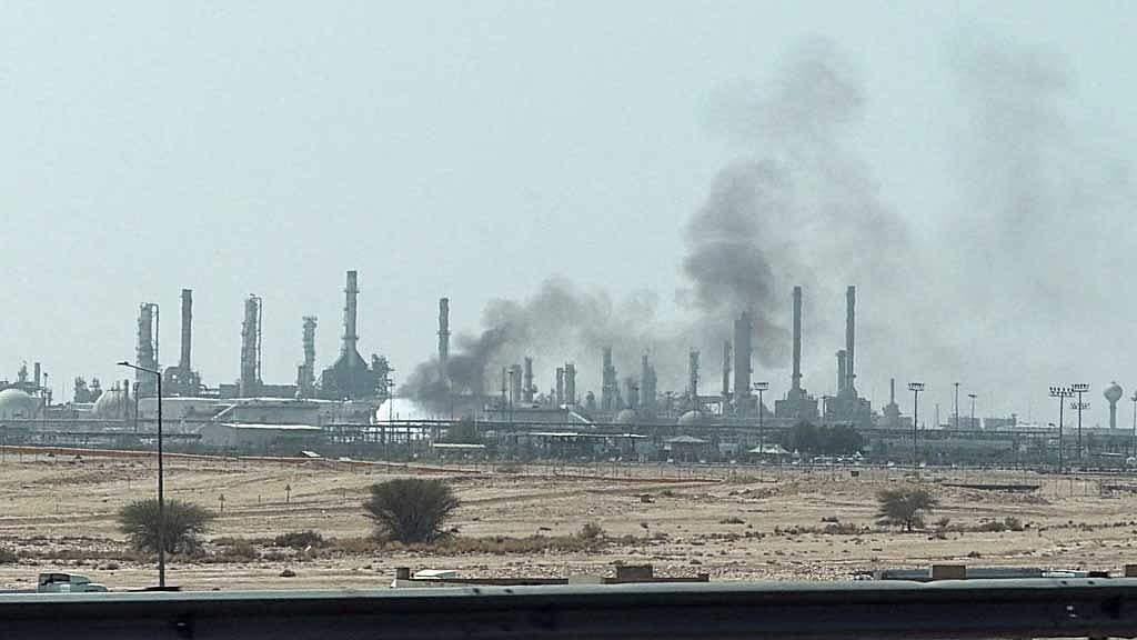 Large plume seen near Saudi oil giant's facility as Houthi attacks escalate
