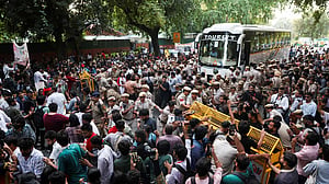 Protests surge over India election chief