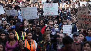 Cornell students stage anti-rape rally