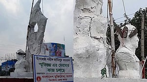 Bir Shrestha Hamidur Rahman sculpture desecrated in Jhenaidah