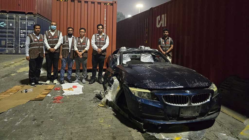 BMW sports car, half-cut Isuzu trucks brought in as ‘used parts’ at Chittagong Port