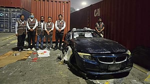 BMW racing car found in 'used parts' shipment