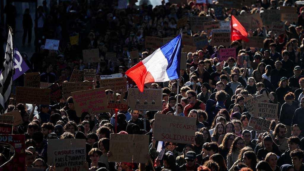 French teens march for decent schools despite government's pledge to act