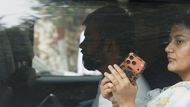 Abhijeet Dipke, founder of the Cockroach Janata Party (CJP), leaves Delhi Cantt Police Station by a car after his release, in New Delhi, India, October 11, 2026. Photo: Reuters