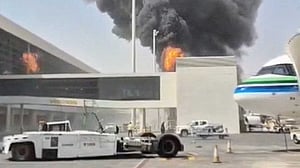 Riyadh airport strike sparks fire day after 12 killed