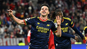 Rice rescues Arsenal at Bayern as Real Madrid hit four