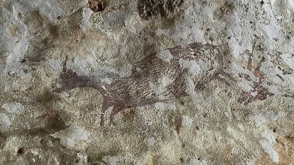 The world's oldest cave paintings in Indonesia under threat of wildfires