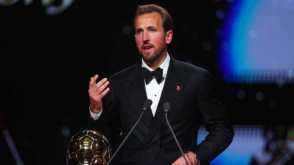 England forward Kane crowned Ballon d'Or winner, Putellas wins women's award