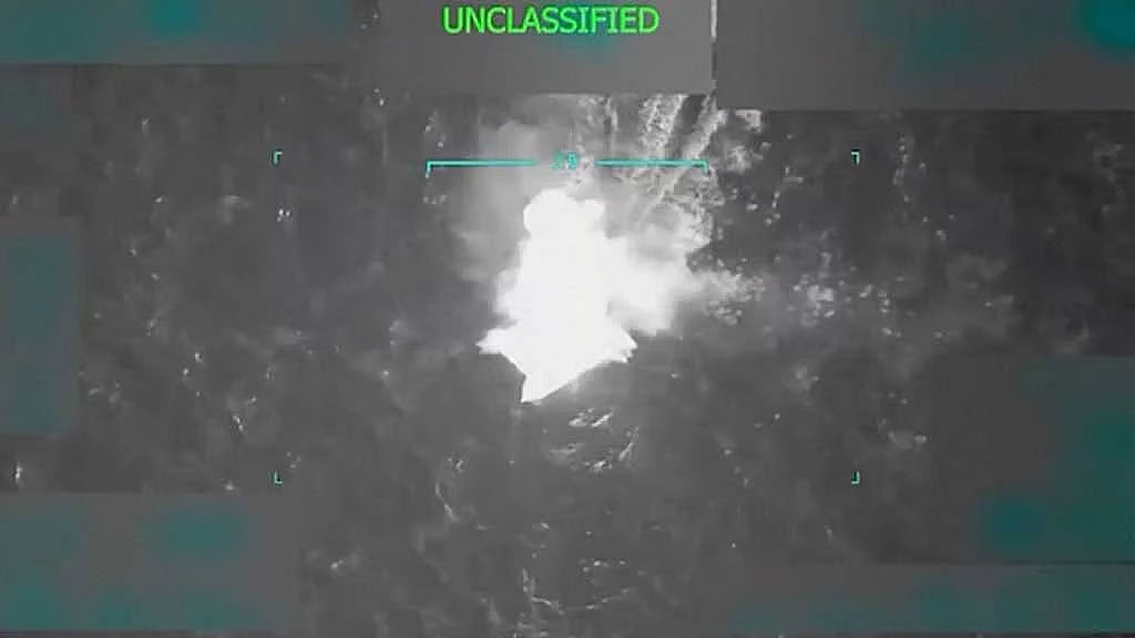 US military says it struck vessel in Eastern Pacific, killing five