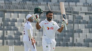 Shadman brings up third Test ton